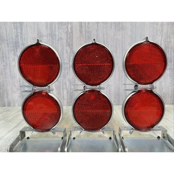 Anthes Traffic Reflectors Highway Lenses Vintage Vehicle Safety Warning - Picture 4 of 15
